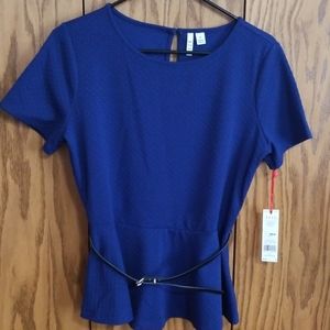 Elle peplum blouse